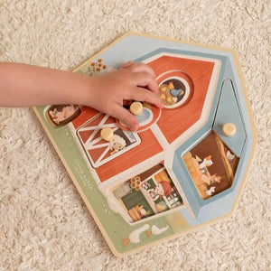 Little Dutch knoppuzzel Little Farm 1 jr+ / 6 stks LD7158b