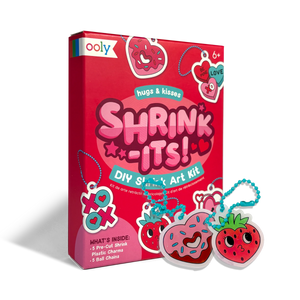 OOLY mini shrink-its DIY art kit Hugs + Kisses 6 jr+