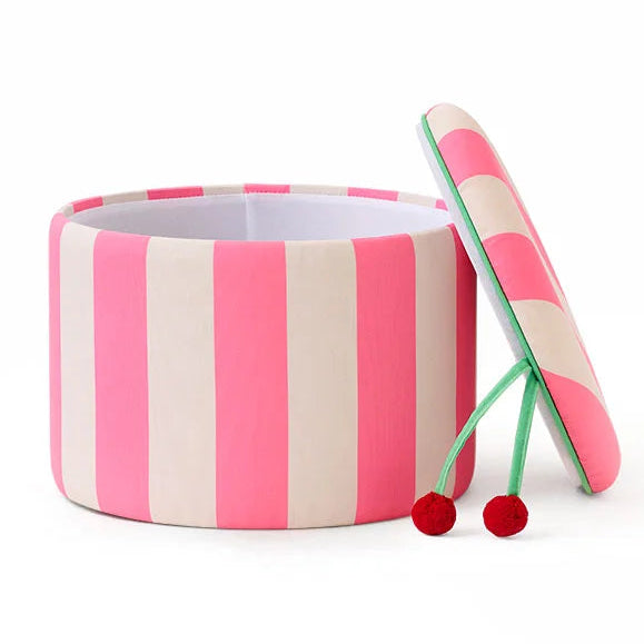 Kids Concept opbergberg poef pink