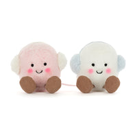 Jellycat amuseables Toastie pink and white marshmallows knuffel