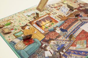 Advent boek Familie Kat viert samen kerstmis 3 jr+