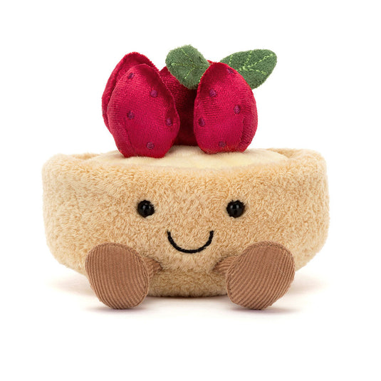 Jellycat knuffel Amuseables Fleurette Tarte Aux Fraises A6TAF