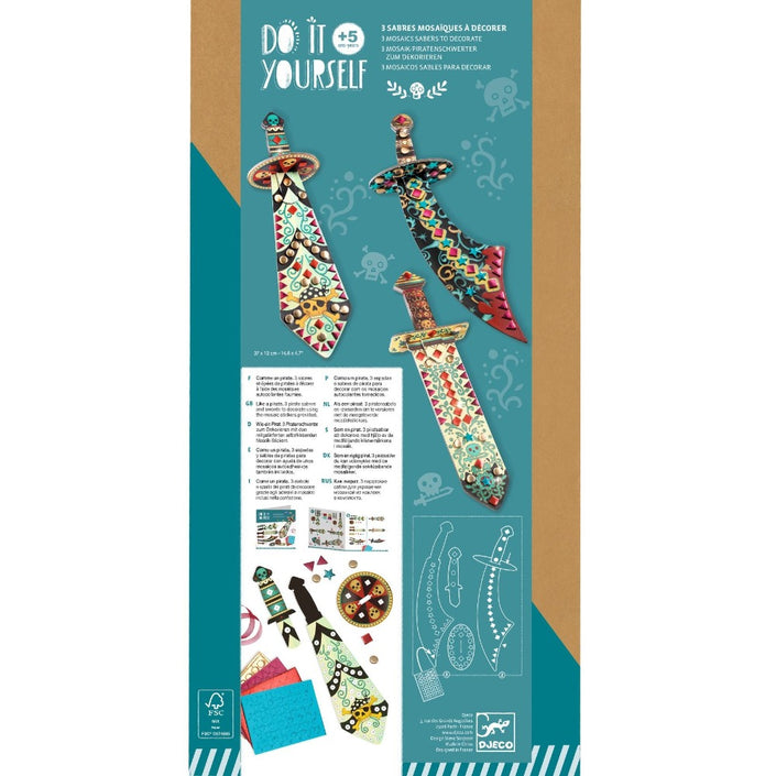 DJECO DIY zwaarden maken Piraat 5 jr+