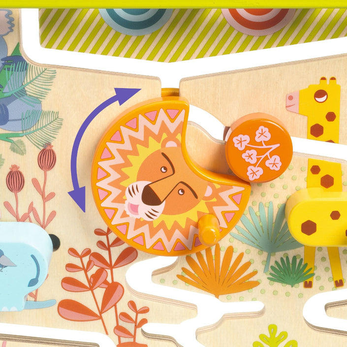 DJECO houten doolhof spel Cascadou 18 mnd+DJ06403e