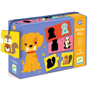 DJECO puzzel duo dierenschaduwen 2 jr+DJ08187