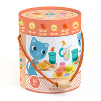 DJECO serviesset met gebak kitten 18 mnd+3