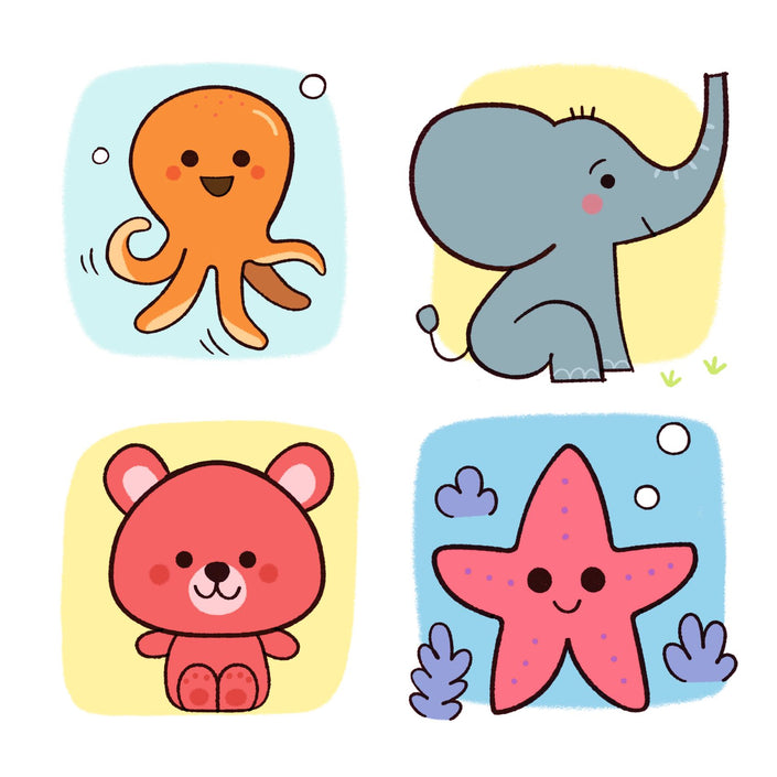 DJECO eduludo tekenkaarten babydieren DJ08246 B