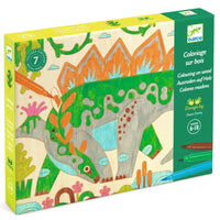 DJECO kleuren op hout Dino wereld 6 jr+