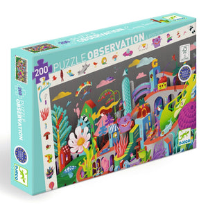 DJECO observatie puzzel Crazy Town 6 jr/ 200 stks