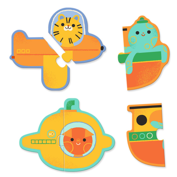 DJECO puzzel duo voertuigen DJ08270B C