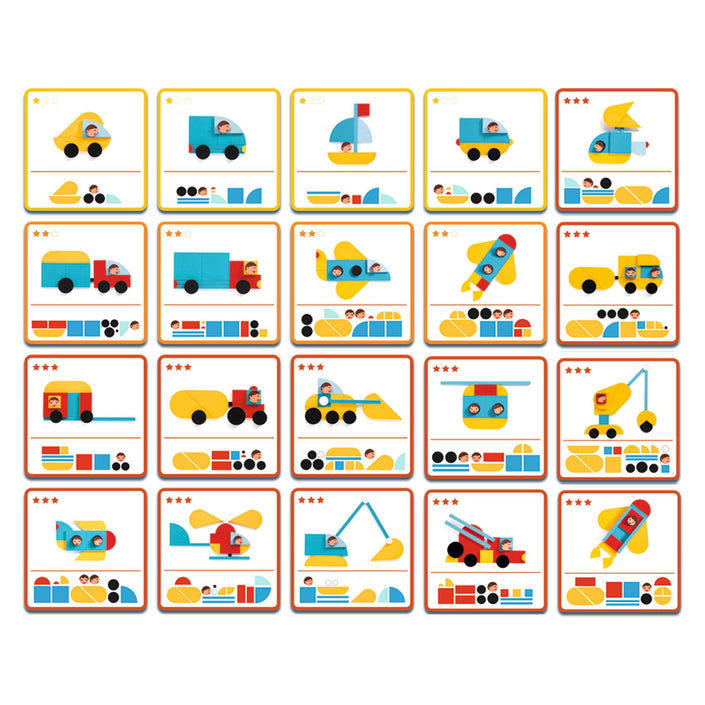 DJECO tangram puzzel Ze geo vroum 3 jr+
