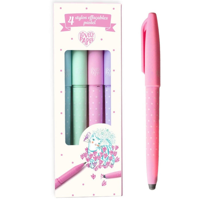DJECO uitwisbare stiften pastel 4 kleuren