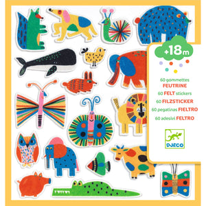 DJECO vilt stickers overal dieren DJ00950
3070900009509