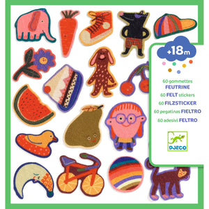 DJECO vilt stickers Silly Ones DJ00951 3070900009516