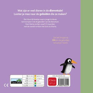 De dierentuin - geluidenboek 1 jr+
