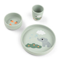 Done by Deer stick and stay dinner set elphee green 5712643063094 a