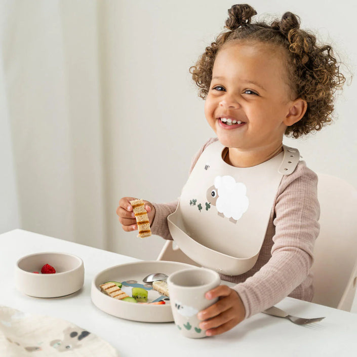 Done by Deer stick and stay dinner set tiny farm sand 5712643063186 d