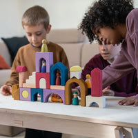 GRIMMS houten blokkenset Panorama 1jr 4048565102193 c