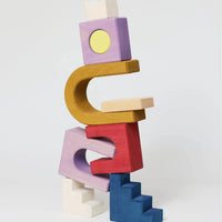 GRIMMS houten blokkenset Panorama 1jr 4048565102193 f