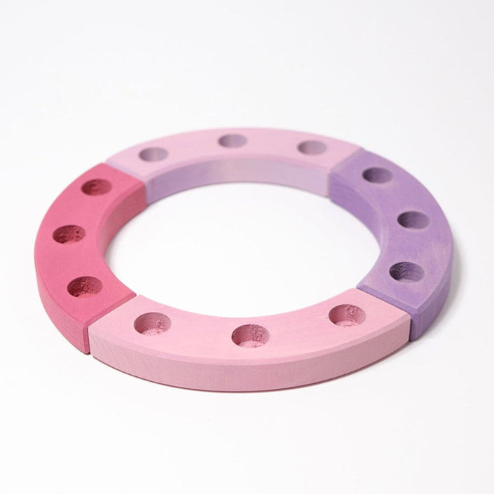 GRIMMS jaarring roze violet 22 cm 0212