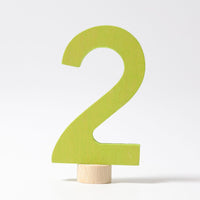 GRIMMS jaarring steker cijfer 2 04604