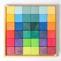 GRIMMS mozaiek blokkenset regenboog classic 1 jr+43110