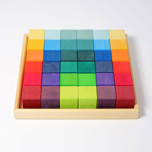 GRIMMS mozaiek blokkenset regenboog classic 1 jr+43110