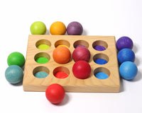 GRIMMS sorteerballen regenboog classic small 3 jr+10236b