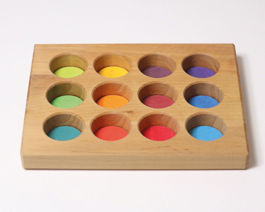 GRIMMS sorteerbord regenboog classic 1 jr+10576c