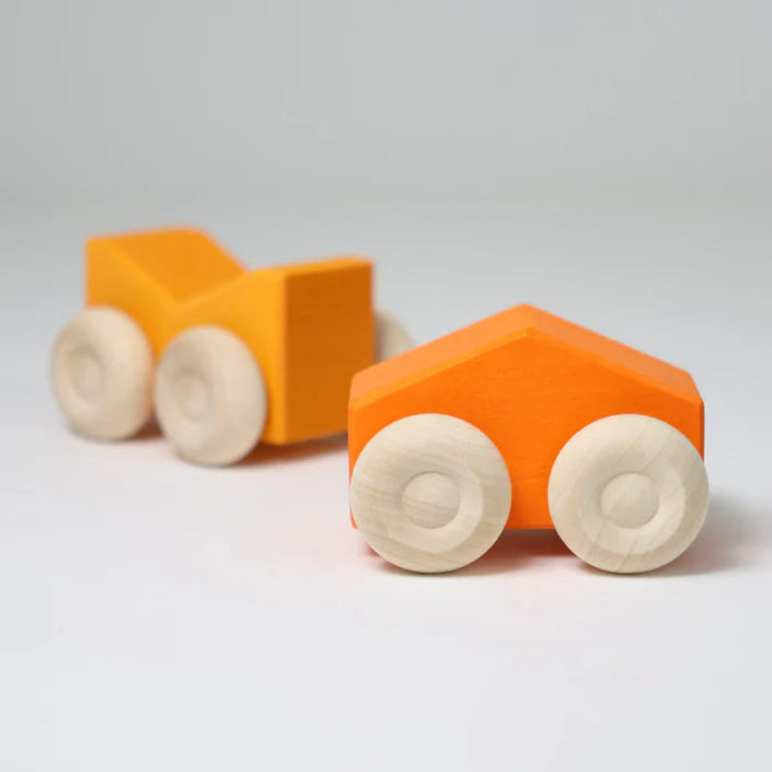 GRIMMS stapel auto's oranje 0 mnd+09331b