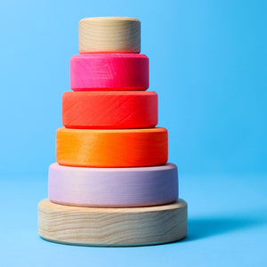 GRIMMS stapeltoren neon roze small