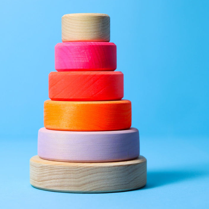 GRIMMS stapeltoren neon roze small