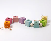 GRIMMS verjaardagsring blokken pastel 30 cm01781e