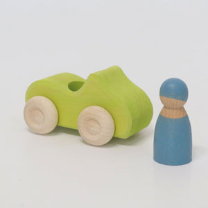GRIMMS auto groen  + regenboogvriend 1 09305
