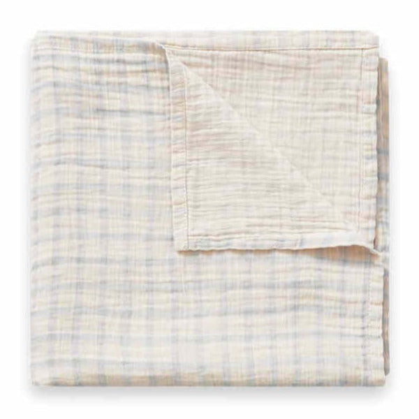 Garbo and Friends hydrofiele doeken gingham blue 60 x 60