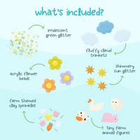 Glo Pals Funfillers funky farm 3 jr+GPFFPFARMd