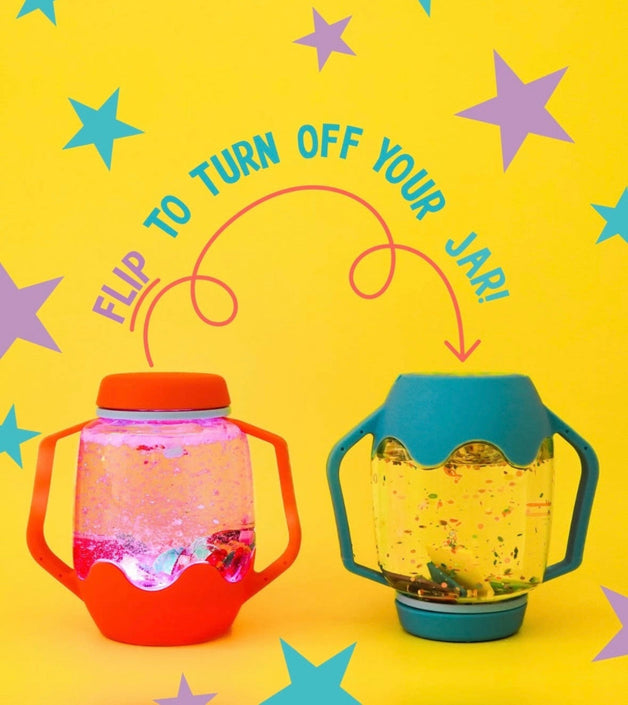Glo Pals sensory jar DIY set abc 3 jr+GPJARSETBLUEd