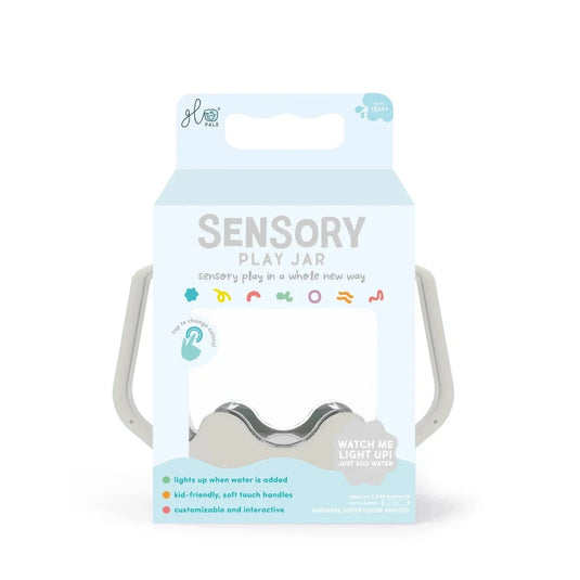Glo Pals sensory play jar grijs 18 mnd+ GPJARCLOUDGREYb