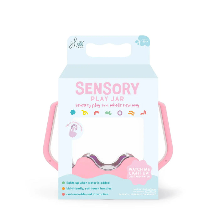 Glo Pals sensory play jar roze 18 mnd+ GPJARBUBBLEGUMa