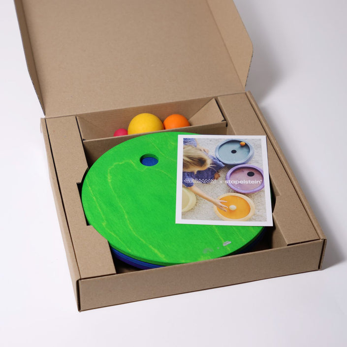 Grimms x Stapelstein Rolling Discs Cool Classic 6 stks