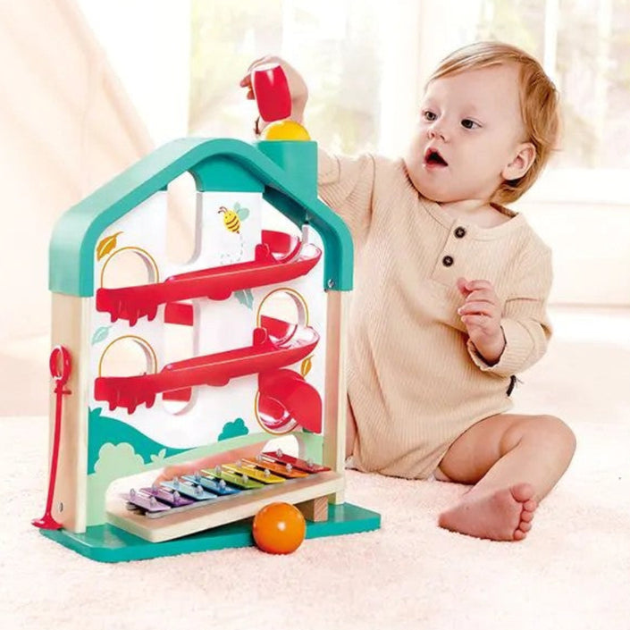 Hape knikkerbaan met xylofoon 1 jr+E0512f