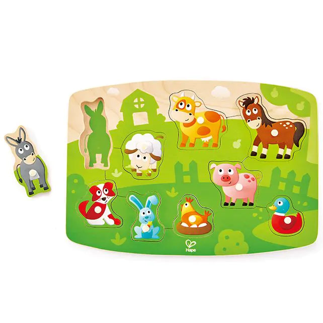 Hape knoppuzzel boerderijdieren