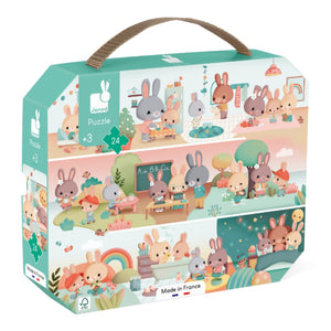 JANOD puzzel Een lange dag 3jr+/ 24 stks