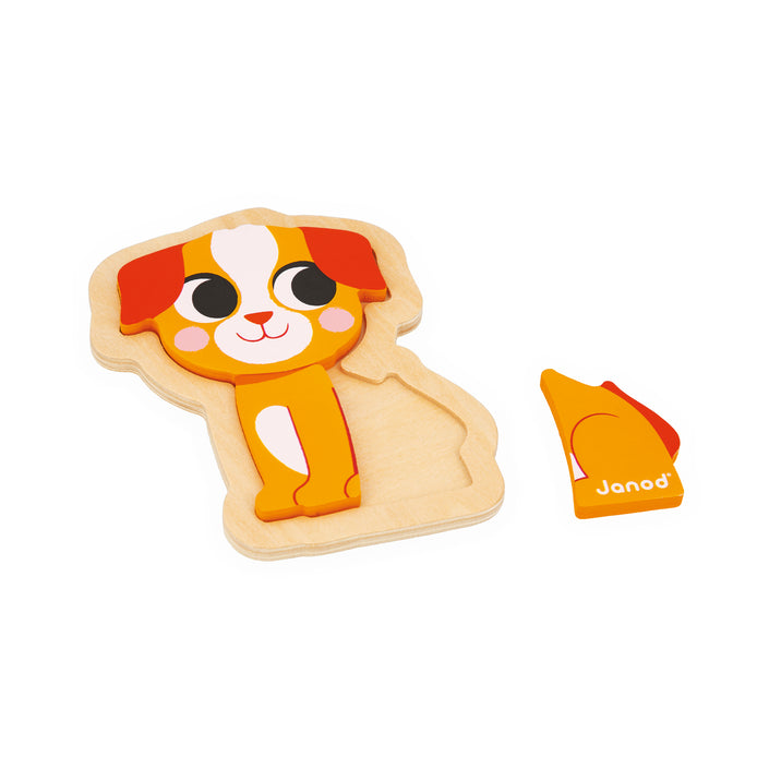JANOD puzzel huisdieren 18 m+ / 2-3-4-5 stks