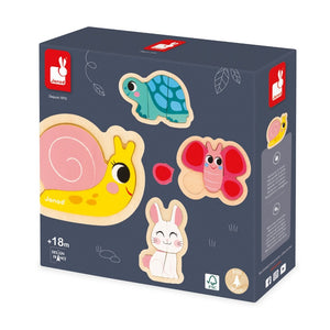 JANOD puzzel tuindieren 18 m+ / 2-3-4-5 stks