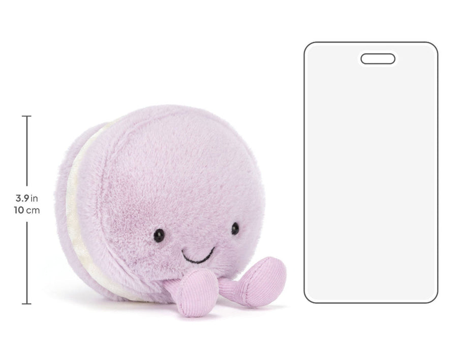 Jellycat knuffel Amuseables May Macaron lavender A6MACL g