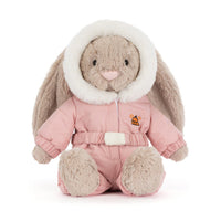 Jellycat knuffel Bashful Bunny snow suitBAS3BSKI