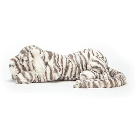 Jellycat knuffel Sacha Snow Tiger little a