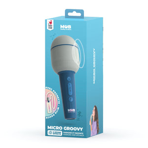 MOB Micro Groovy karaoke microfoon blauw