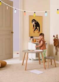 Kids Concept kindertafel + krukjes sand